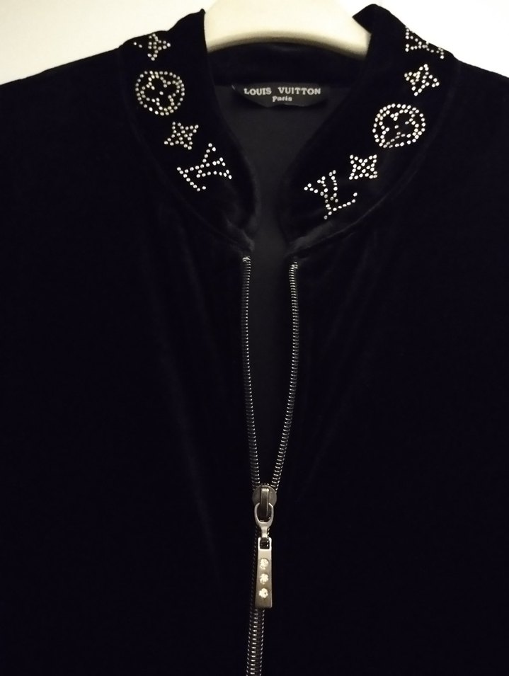 Siyah Kadın Uzun kadife tulum - Görsel 3