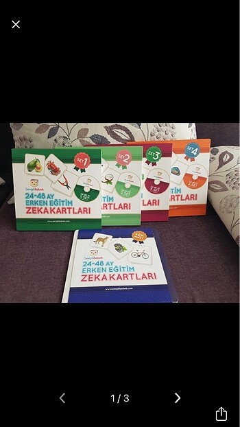 Sevgili Bebek Zeka Kartları 24-48 Ay