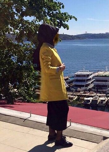 s Beden sarı Renk Mango Ceket