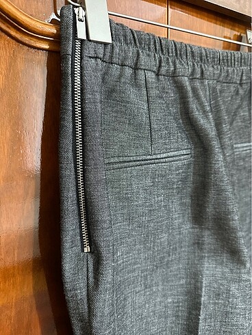 38 Beden gri Renk Mango Skinny Dar Kumaş Pantolon