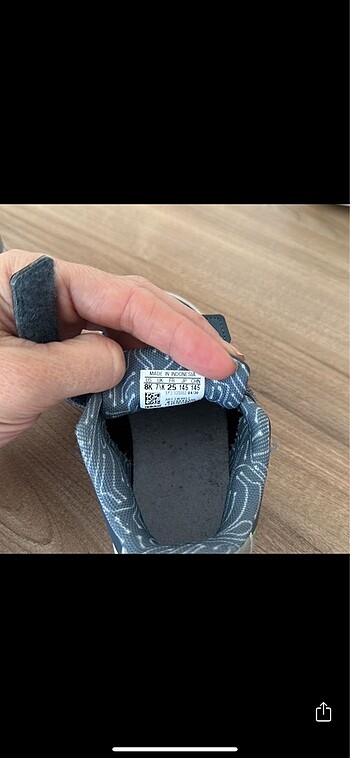 25 Beden mavi Renk Adidas 25 numara spor ayakkabı orjinal