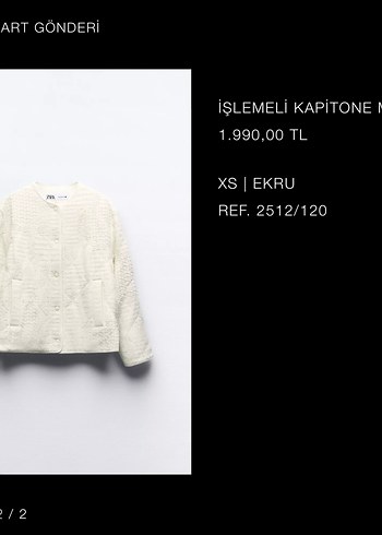 Zara Zara Kapitone mont