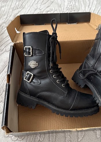 37 Beden siyah Renk Harley Davidson kadın bot