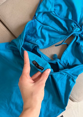 Mavi bershka elbise - Görsel 2