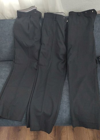 Siyah Erkek klasik Pantolon