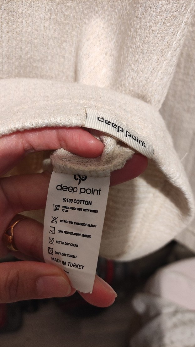 Bej Örgü Erkek Kazak, Polo Yaka, Rahat Kesim - Görsel 3