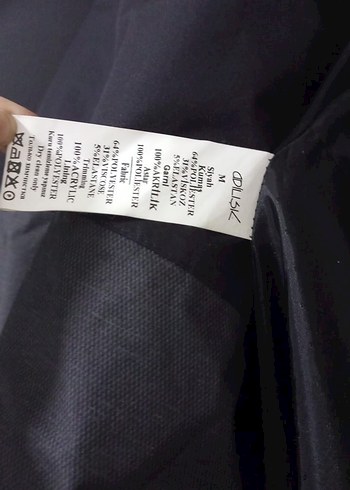 siyah Midi Kadın Kaban - Peluş Detaylı - Görsel 6