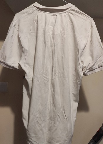 Desenli Beyaz Erkek Polo Tişört - Görsel 4