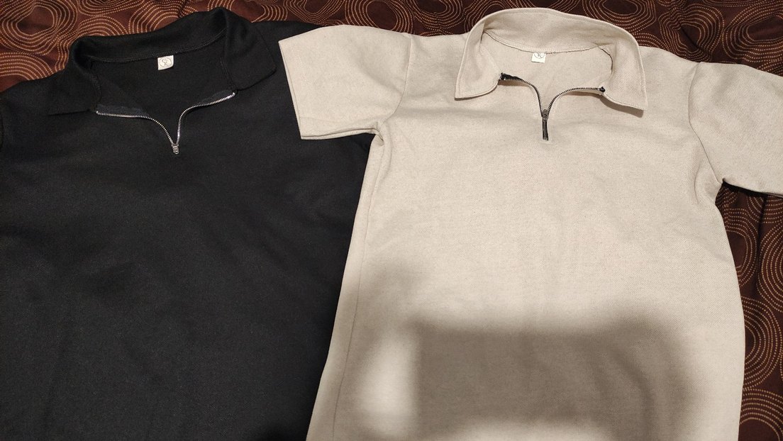 Fermuarlı Erkek Polo Tişört - Görsel 2