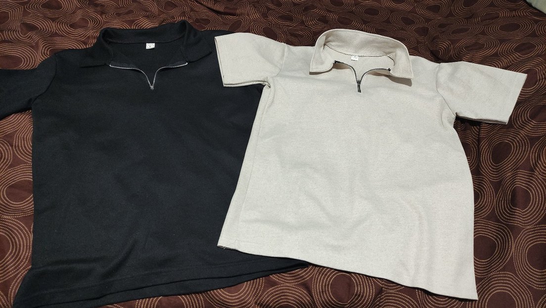 Fermuarlı Erkek Polo Tişört - Görsel 4