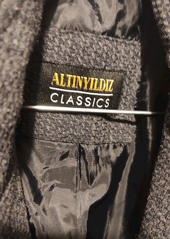 Gri Midi Boy Erkek kaban Ceket Düğmeli - Görsel 2