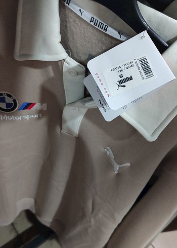 Gri Uzun Kollu Puma BMW Motorsport Polo Tişört - Görsel 2