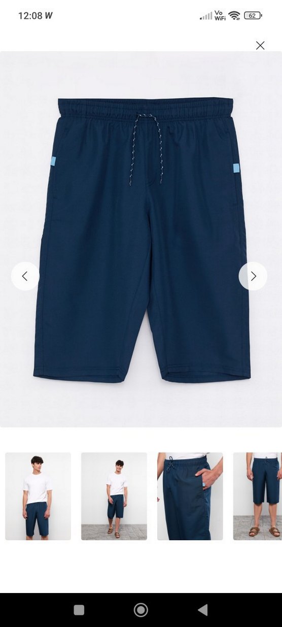 Lacivert uzun Erkek Deniz şortu erkek mayo - Görsel 2