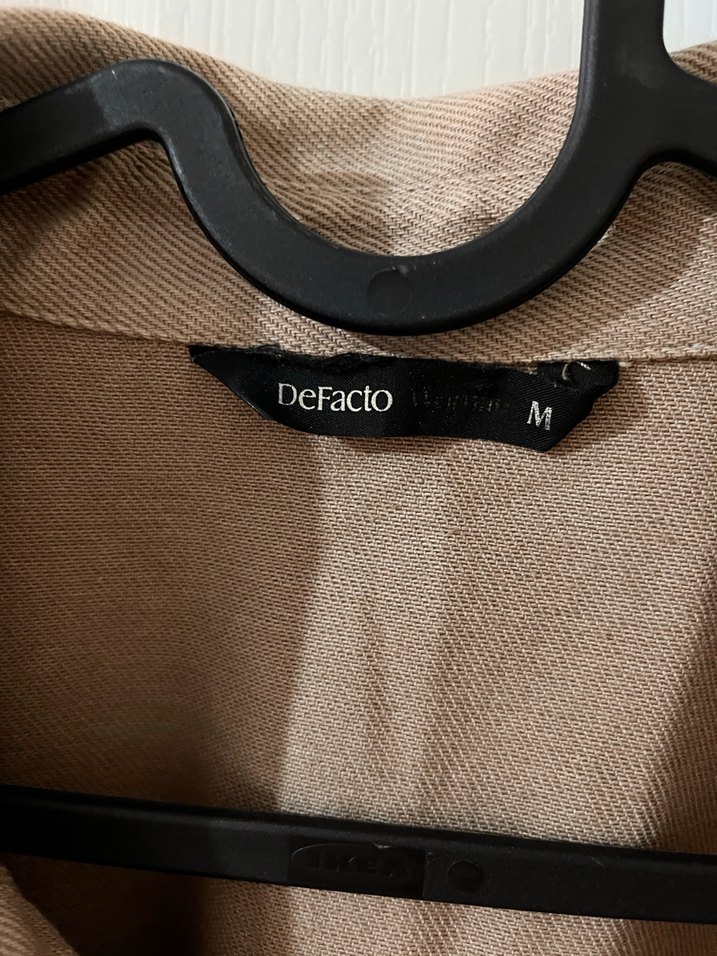 Düğmeli Kahverengi Kadın Gömlek Ceket - Görsel 4