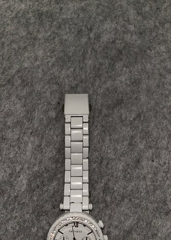 Beyaz Kadın Kol Saati Kristal Detaylı - Görsel 6