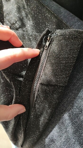 TWİST Simli Örme Kahverengi Tayt Pantolon - Görsel 7