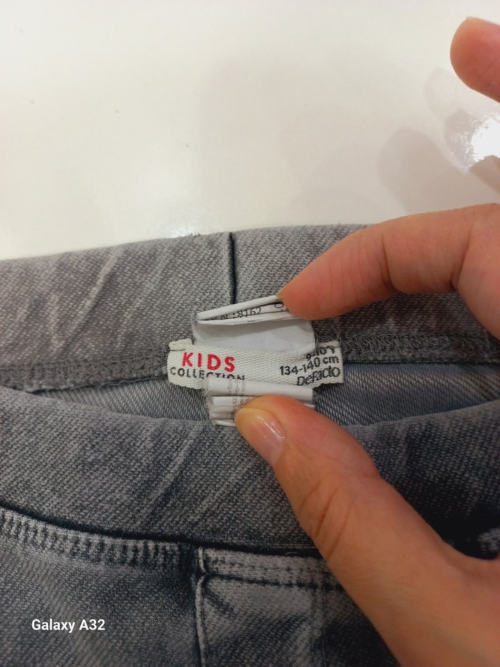 Gri Çocuk  Denim Pantolon - Görsel 4