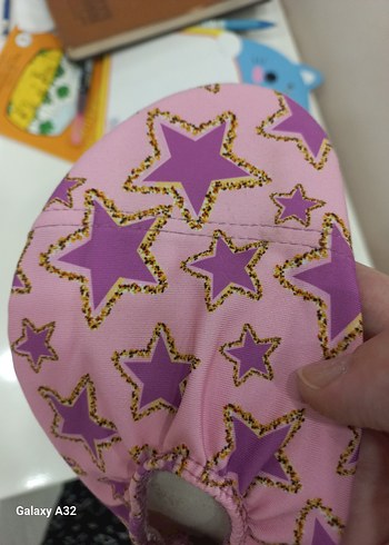 Kız Çocuk Pembe Yıldızlı Kaydırmaz Terlik - Görsel 4