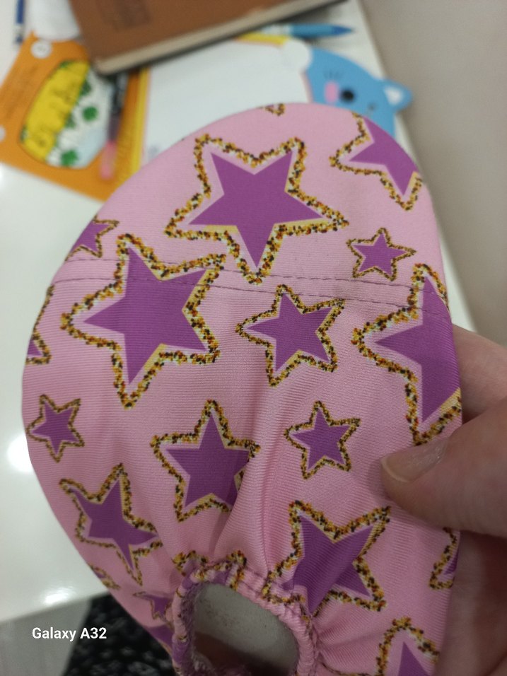 Kız Çocuk Pembe Yıldızlı Kaydırmaz Terlik - Görsel 4