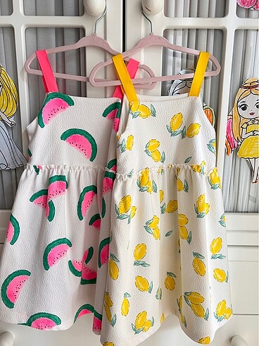 Zara kız çocuk 2'li elbise