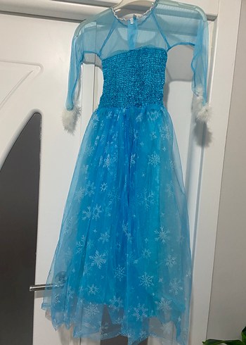 6 Yaş Beden mavi Renk ELSA KOSTÜM
