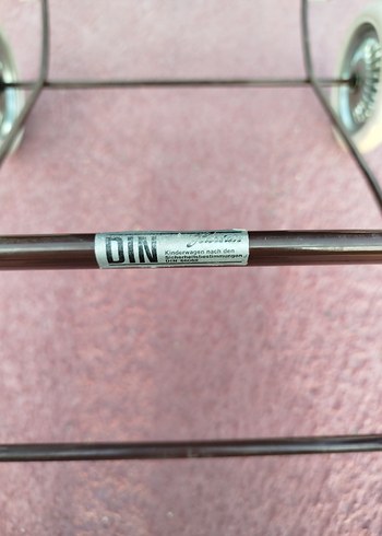 1960 Alman antika bebek arabası - Görsel 8