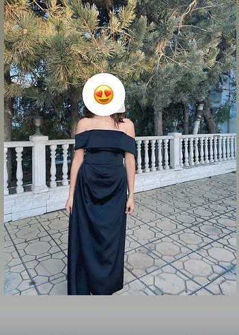 38 Beden siyah Renk Uzun Siyah Drapeli Kadın Abiye Elbise