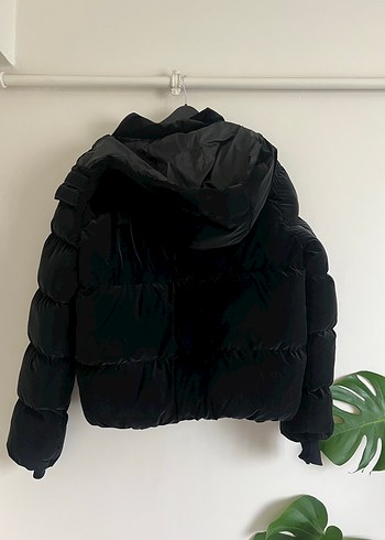 Siyah Kadın PEQUS Şişme Mont - Görsel 3