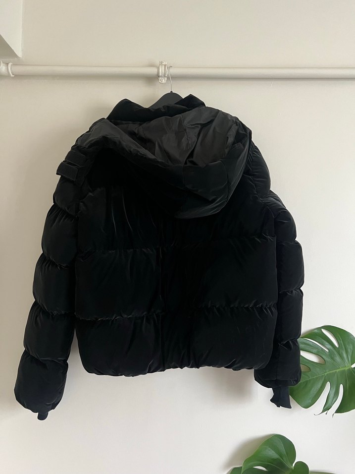 Siyah Kadın PEQUS Şişme Mont - Görsel 3