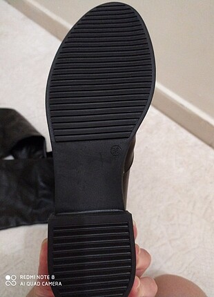 38 Beden siyah Renk Deri çorap çizme
