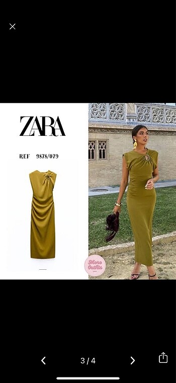Zara midi elbise