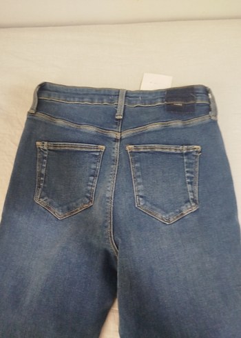 36 Beden mavi Renk Kadın Mavi Denim Regular Fit Jean