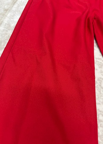 Kırmızı Kadın Kumaş Pantolon - Görsel 2