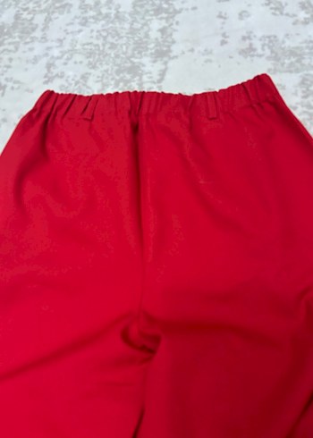 Kırmızı Kadın Kumaş Pantolon - Görsel 5