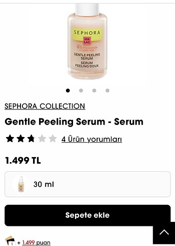 Sephora Nia Lac Nazik Peeling Serumu 30 ml - Görsel 2