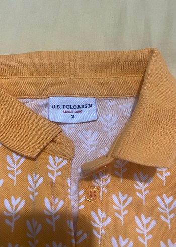 Sarı Desenli Polo Yaka Tişört - Görsel 2