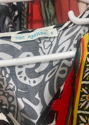 Bohem Çok Renkli Desenli Uzun Elbise - Görsel 4