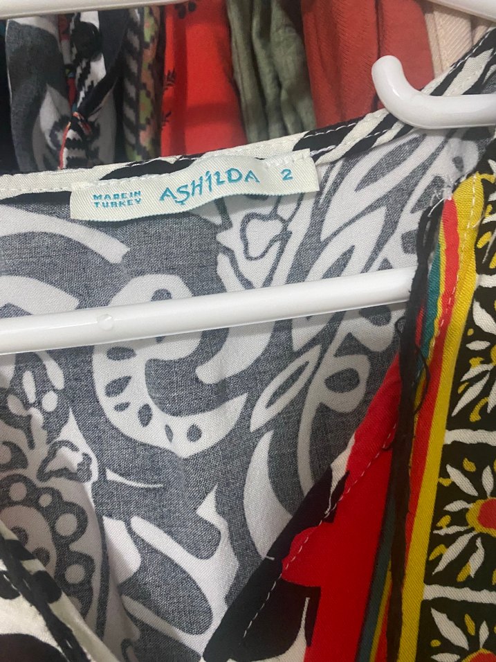 Bohem Çok Renkli Desenli Uzun Elbise - Görsel 4