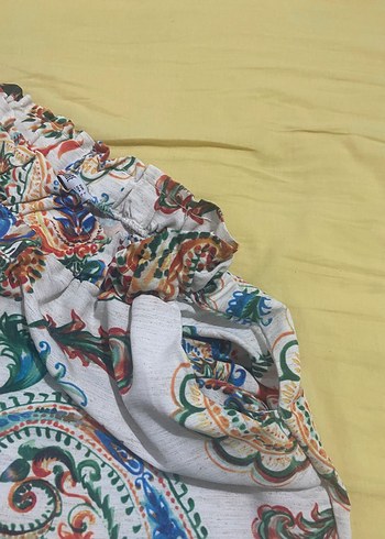 Bohem Desenli Uzun Kollu Gömlek Pantolon takım - Görsel 4