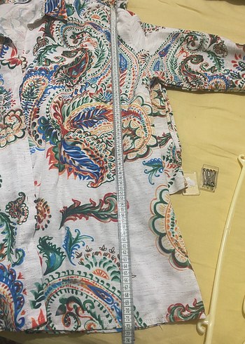 Bohem Desenli Uzun Kollu Gömlek Pantolon takım - Görsel 7