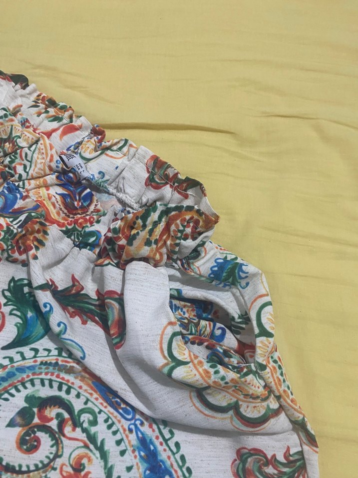 Bohem Desenli Uzun Kollu Gömlek Pantolon takım - Görsel 4