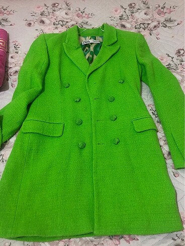 Zara yeşil blazer ceket - Görsel 9