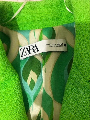 Zara yeşil blazer ceket - Görsel 16