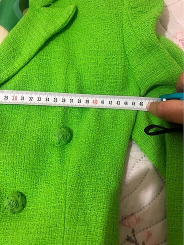 Zara yeşil blazer ceket - Görsel 15