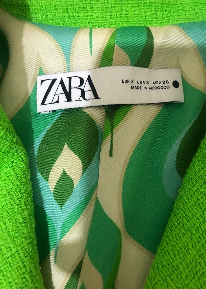 Zara yeşil blazer ceket - Görsel 4