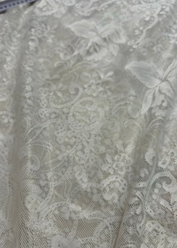 Nakışlı Beyaz Gri Desenli Tül Perde - Görsel 16