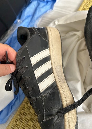 Erkek Siyah Spor Ayakkabı Bağcıkları - Görsel 11