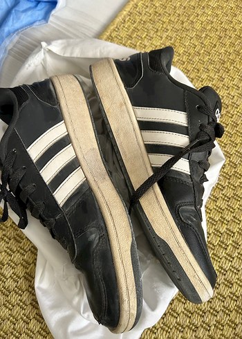 Erkek Siyah Spor Ayakkabı Bağcıkları - Görsel 2