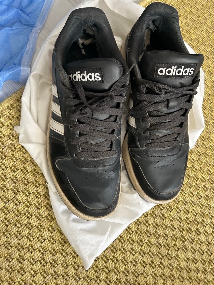 Erkek Siyah Spor Ayakkabı Bağcıkları - Görsel 4