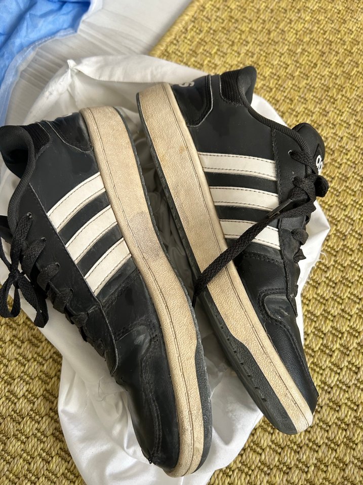 Erkek Siyah Spor Ayakkabı Bağcıkları - Görsel 2